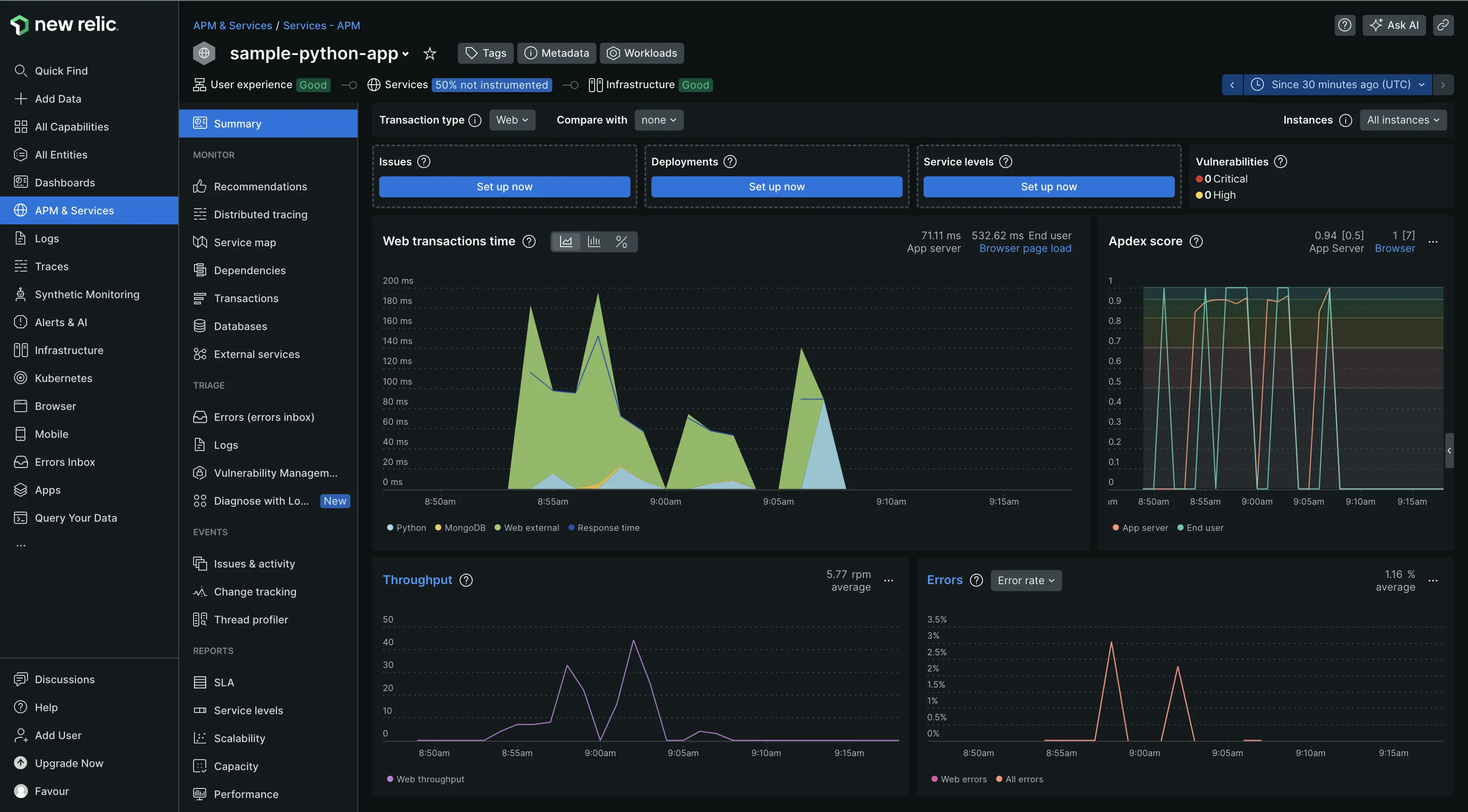 APM in New Relic