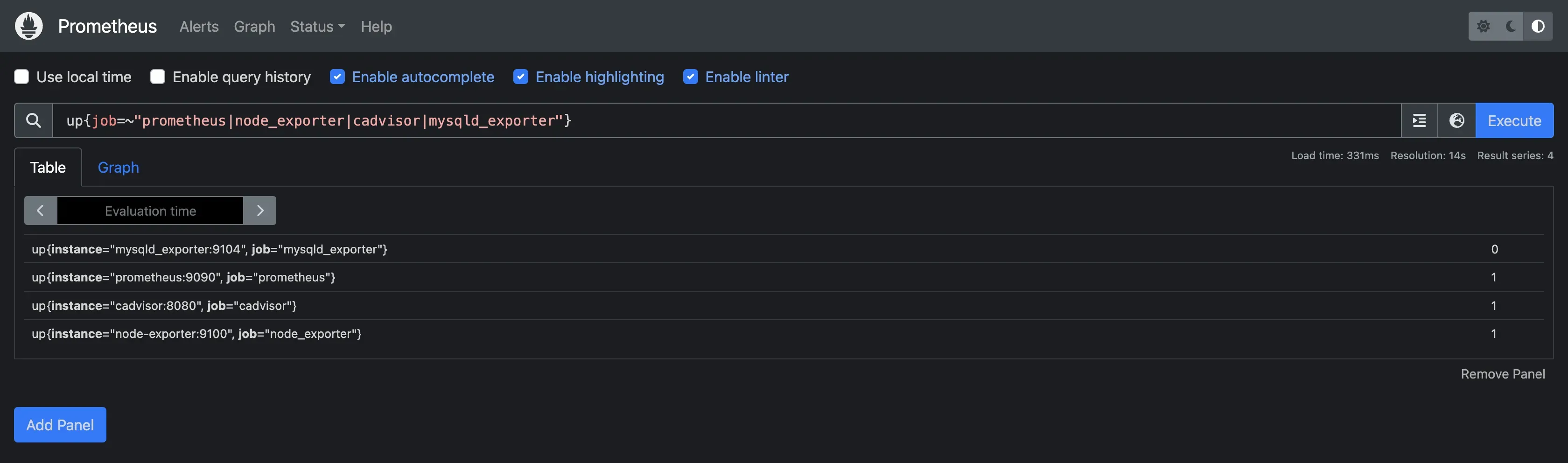 PromQL query